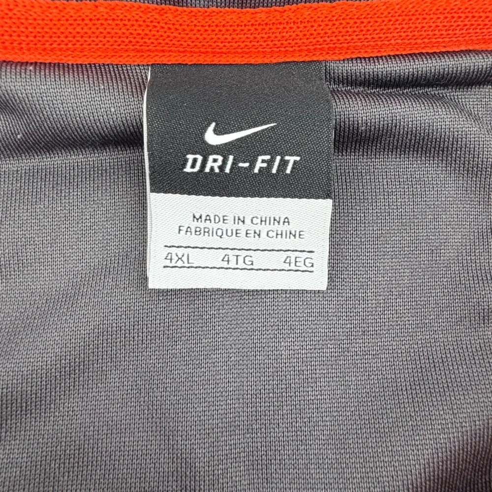Nike Syracuse Orange Track Jacket Mens 4XL Grey Full Zip Dri-FIT NCAA Sportswear